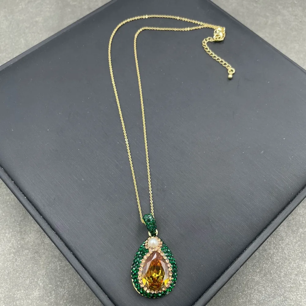 Türkiye Sultan Stone Jewelry Set Women\'s Personalized Fashion Simple Elegant Luxury Lady Clothes with Fine Accessories