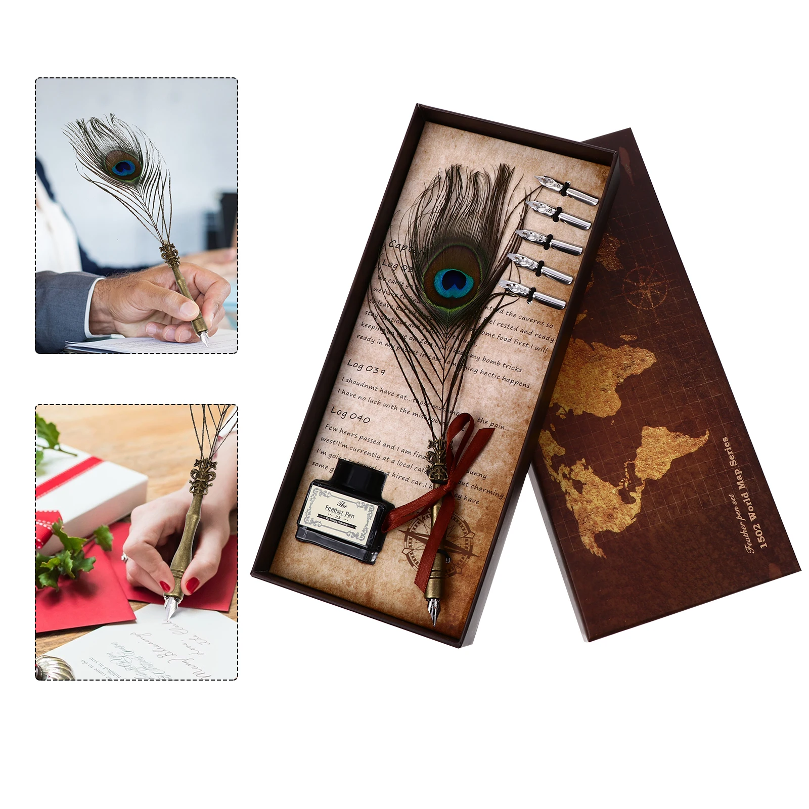 

Quill Pen Set Dip Adult Practice Business Child Stainless Steel Gift Painting