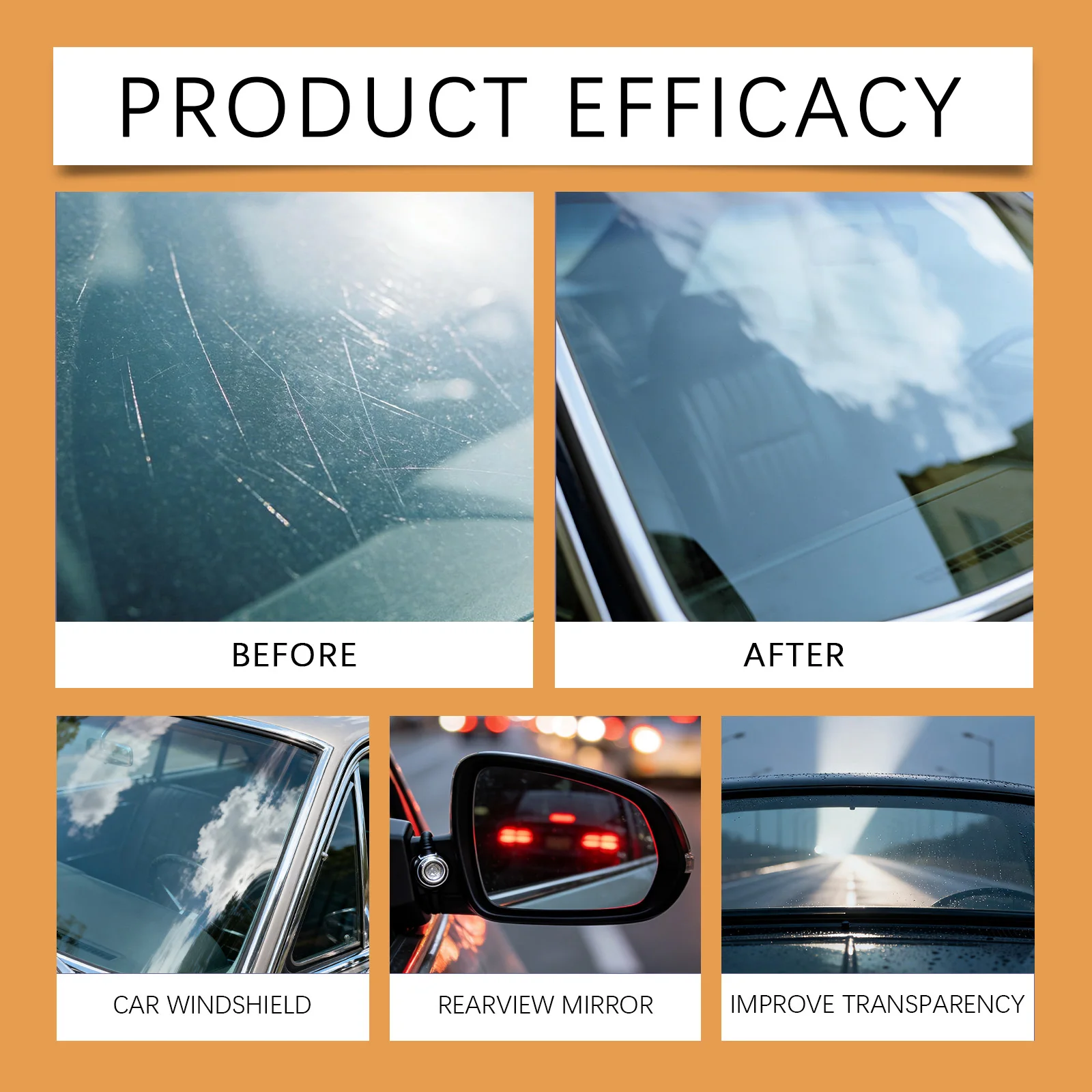 50g Automotive Glass Polishing Paste Cerium Oxide Window Repair Kit Relieves Surface Scratches Restores Driving Safety Tools