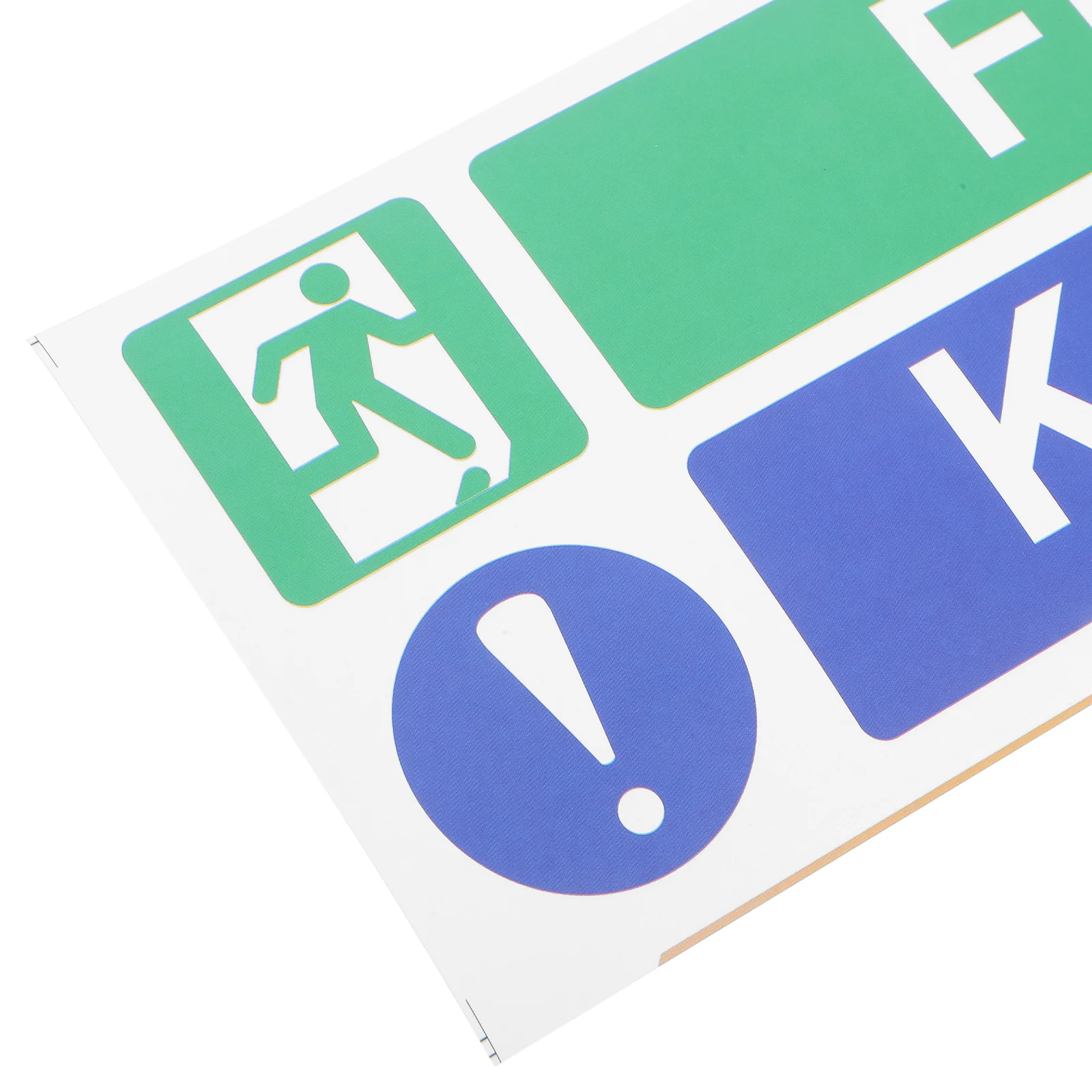 5pcs Exit Reminder Stickers Clear Signs Do Not Block Security Logo Emergency Evacuation Fire Safety Wall