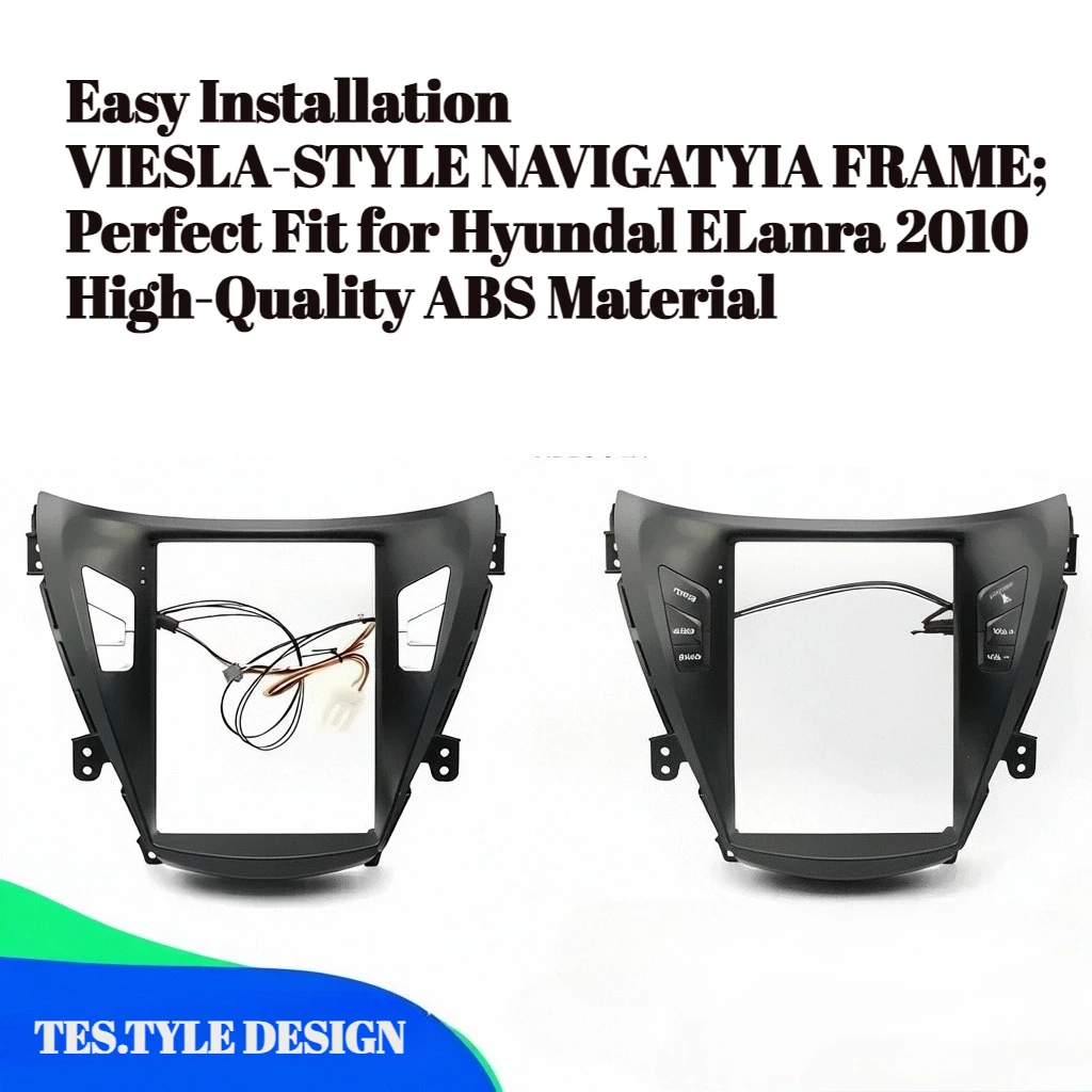 

Для Hyundai Elantra 2010, 9,7-дюймовый 2DIN автомобильный радиоприемник в стиле Tesla, мультимедийная рамка, видеоплеер, навигационная панель DVD, отделка