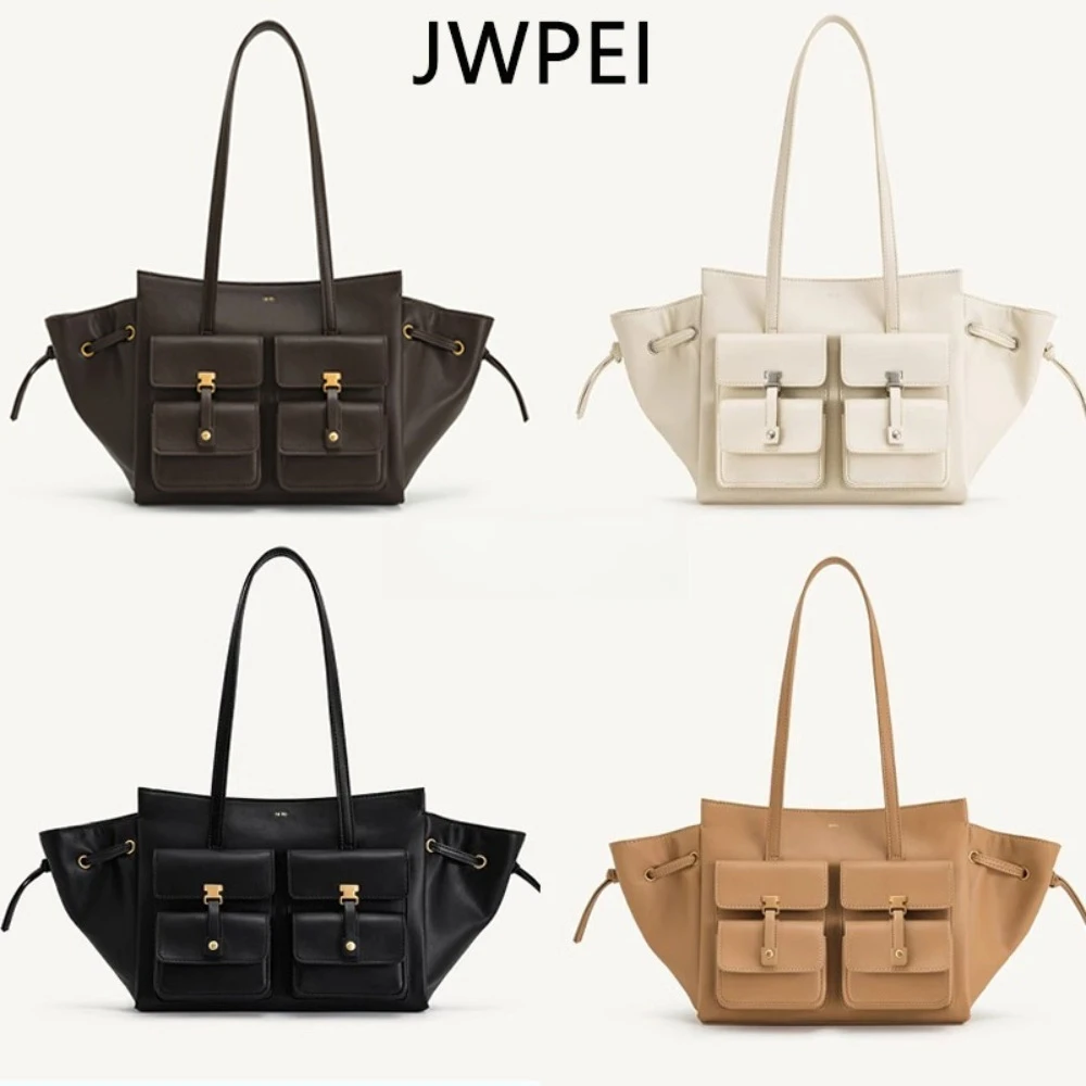 

JW PEI Pocket Handbag Linda Motorcycle Tote Bag Women's Large Capacity Commuter One Shoulder Underarm Women