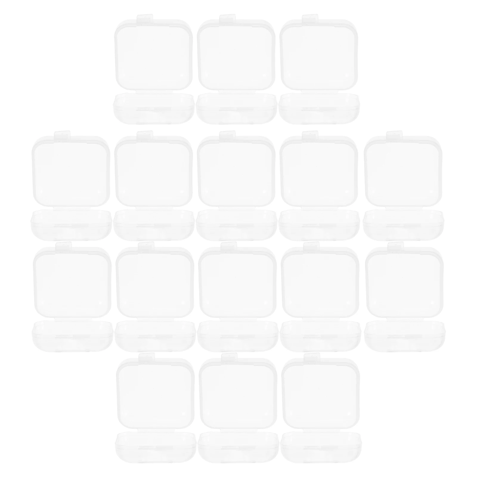 

40 Pcs Storage Box Jewelry Container Accessories Collecting Small Craft Items Pp Hinged Lid Containers Mini for Travel
