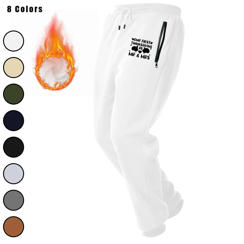 

Men's Joggers Tapered Fleece Sweatpants with Zip Pockets Slim Fit for Running Gym Workout
