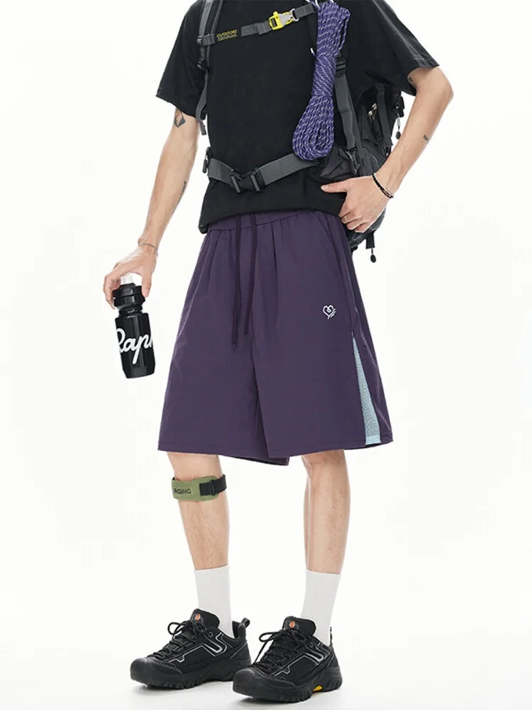 

Мужские спортивные брюки Wmnm свободного кроя для баскетбола, летние дышащие быстросохнущие пляжные брюки, повседневные брюки прямого кроя