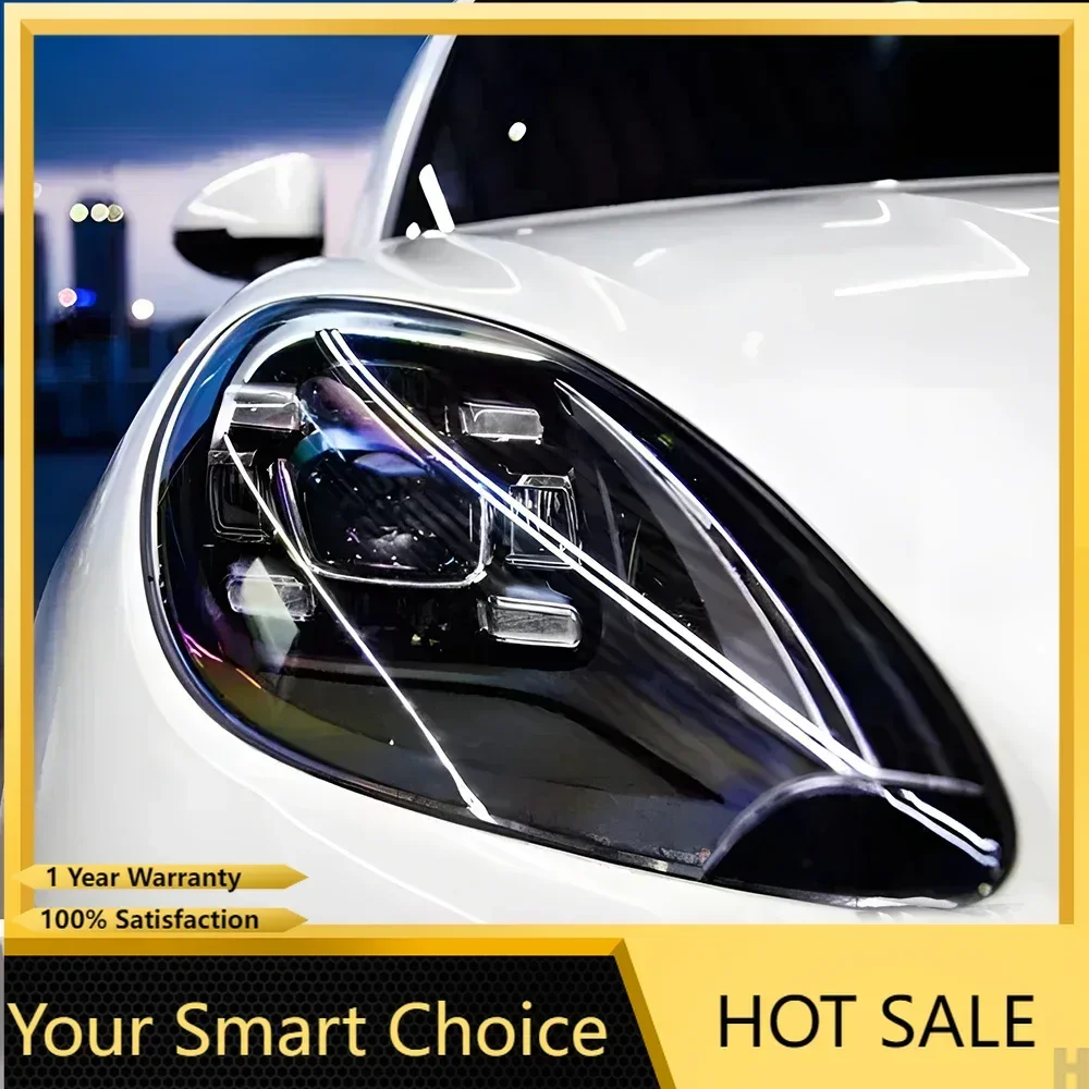 

Modified Car Front Lamps For Porsche Macan 2014-2018 LED Auto Headlights Assembly Upgrade 2021 Style Projector Lens Accessories