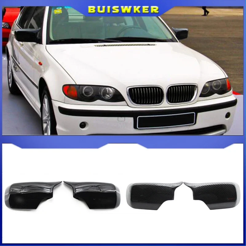 

For BMW 3-Series E46 1998-2005 Rearview Mirror Caps Car Wing Mirror Cover Mirror Shell Replacement