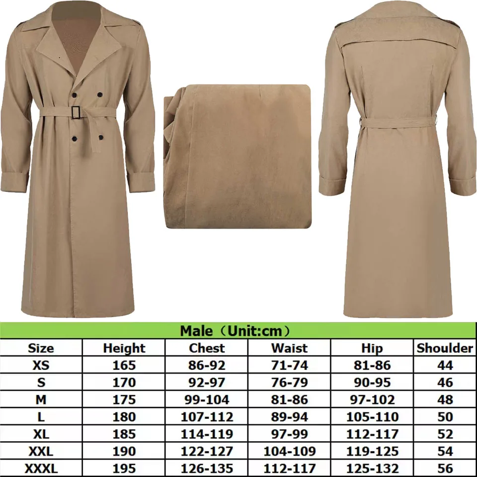 الشيء تأثيري حلي لعب الأدوار الرائعة أربعة الكبار الرجال معطف بني الذكور هالوين كرنفال تمويه ملابس الحفلات البدلة #6