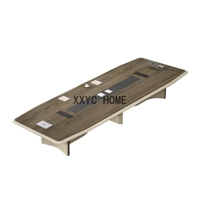 Офисный стол, комбинация длинного стола и стула, простой современный конференц-зал, верстак для приемной бизнеса