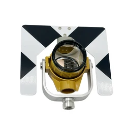 New Reflective Prism with a Target Plate, Surveying Reflector for Top Total Station. Single Prism with Bag