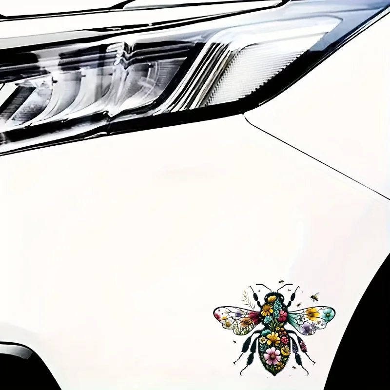 7-Inch Bee Vinyl Sticker, Suitable for Cars, Laptops, Bottles, Trucks, Phones, Motorcycles, Windows, Walls, And Cups