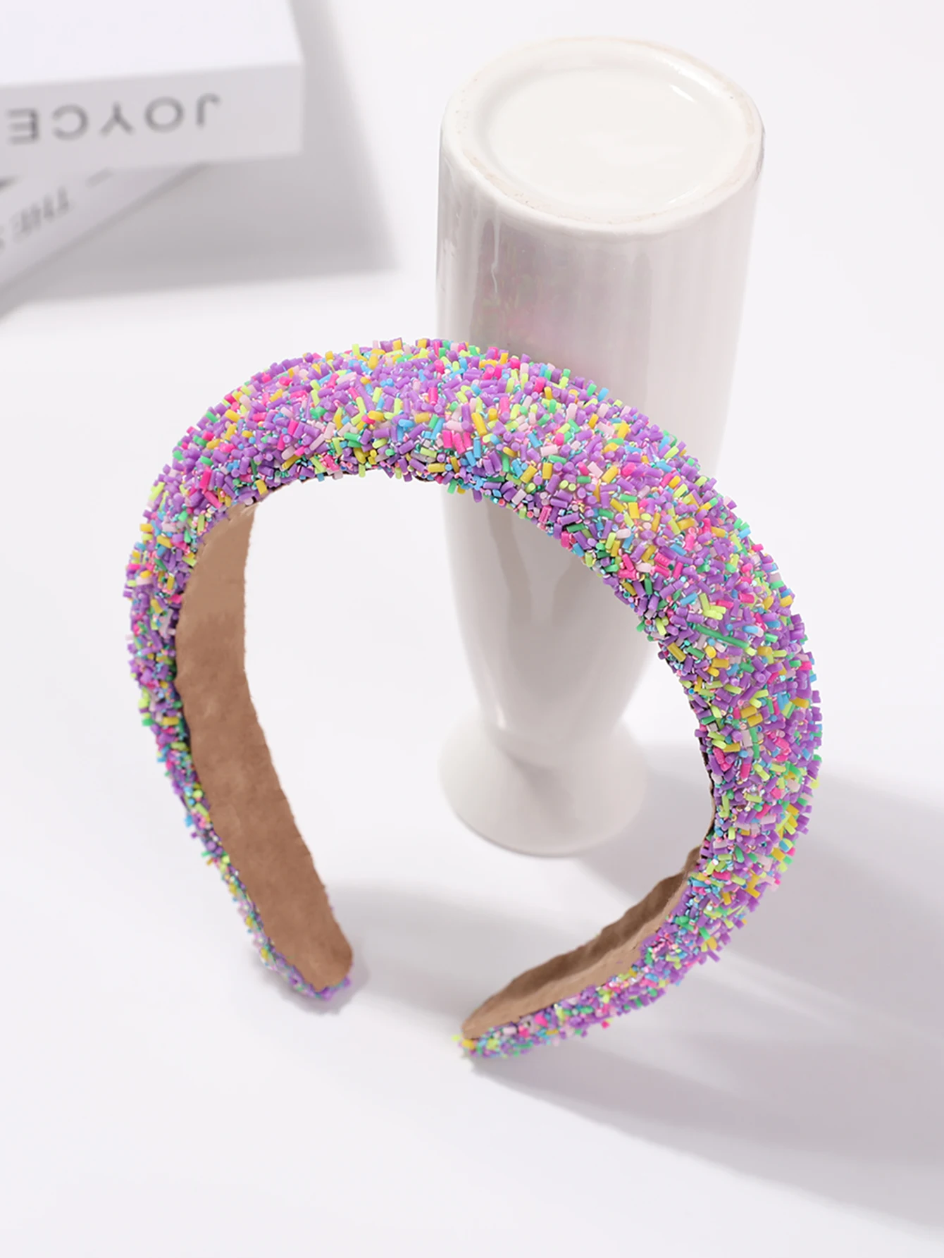 Handmade colored doughnuts acrylic hairband sweet fashion personality high skull top headdress niche headband female headdress