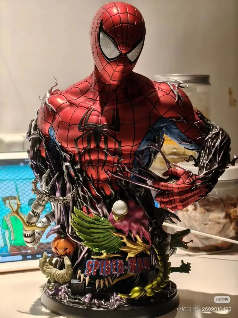 ฟิกเกอร์แอ็คชั่นสไปเดอร์แมนซิมไบน์ตจากมาร์เวล ขนาด 30 ซม. ของสะสมสุดฮิต ตกแต่งโต๊ะทำงาน เหมาะเป็นของขวัญวันเกิดและคริสต์มาสสำหรับเด็ก