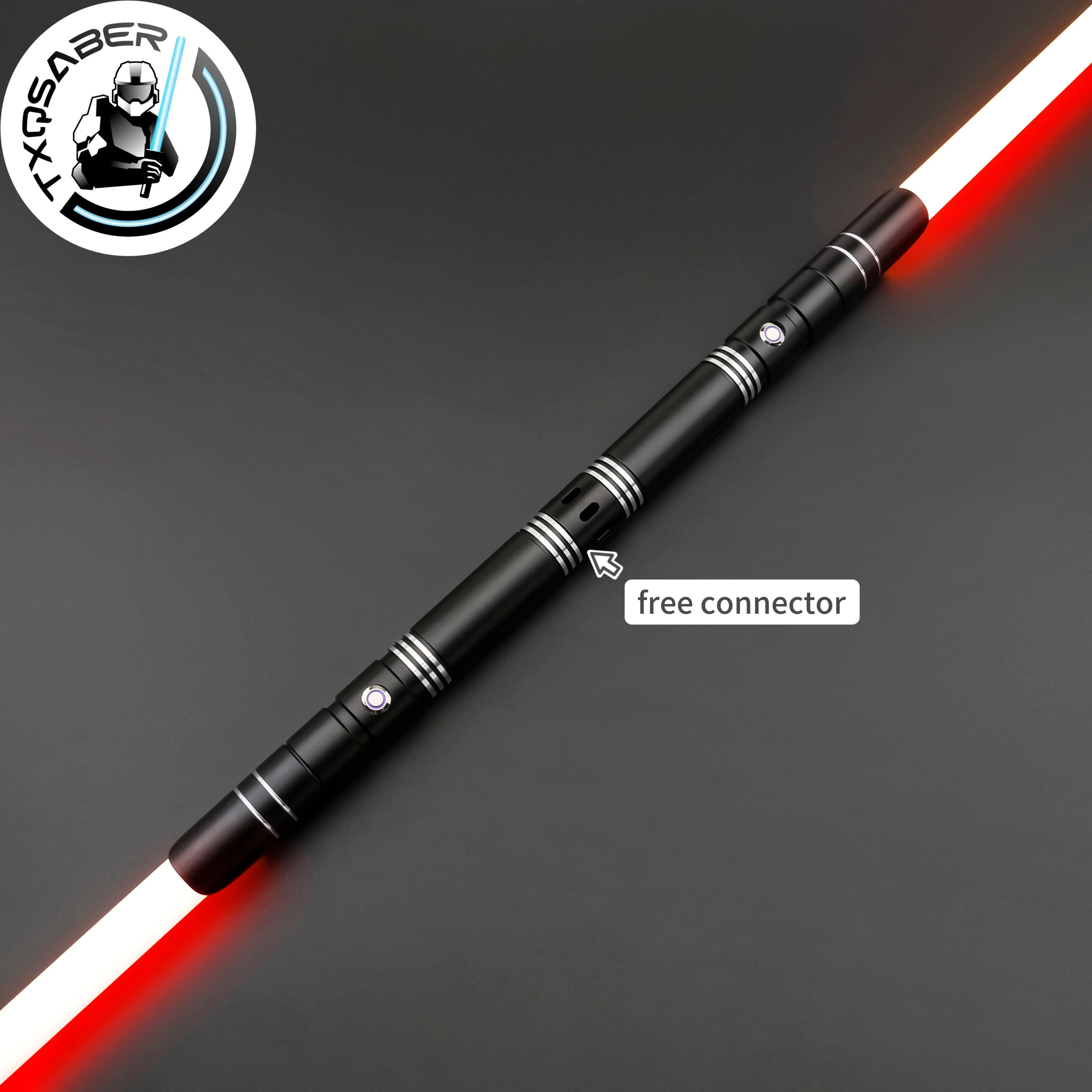 

TXQSABER Lightsaber E25 Heavy Dueling Laser Sword Smooth Swing Blaster Matal Hilt Double-edged Lightsword Toys for Cosplay Adult