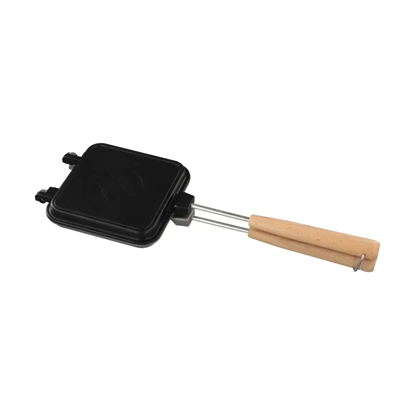 

Maker Pan Sandwich Maker 13 Cm/5in 1x About 34 Cm / 14.17 Inches Black Die-cast Aluminum Double Sided Breakfast