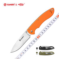 Ganzo G740 58-60HRC 440C blade G10 handle 3 colors folding knife tactical knife outdoor camping EDC tool Hunting Pocket Knife