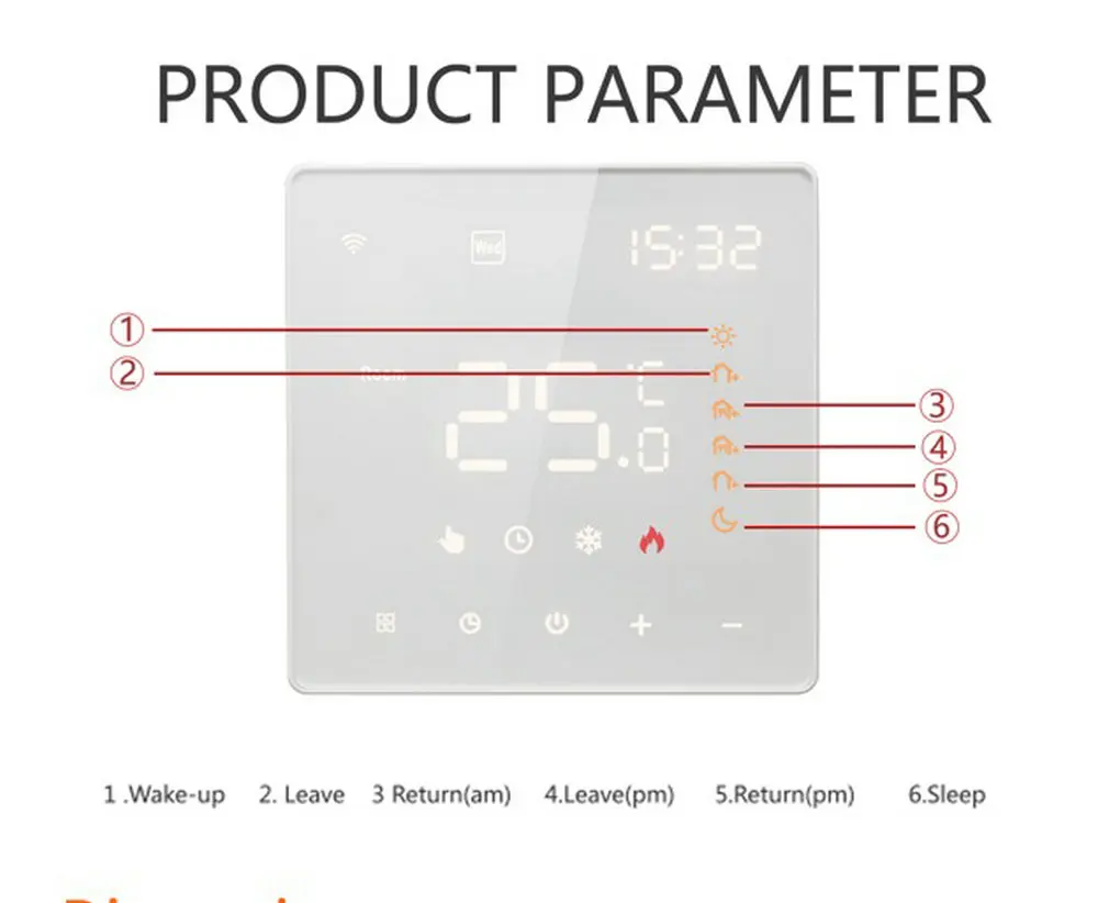 Tuya Smart Wifi en casa termostato de calefacción termostato de suelo cálido 220V controlador de temperatura Digital Google Home Alexa Smart Life