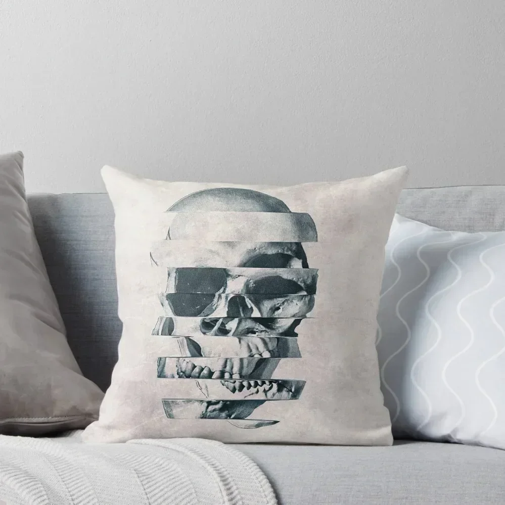 Glitch Skull Mono Throw Pillow ornamental pillows for living room Pillow Cases Decorative Pillow Covers For Sofa