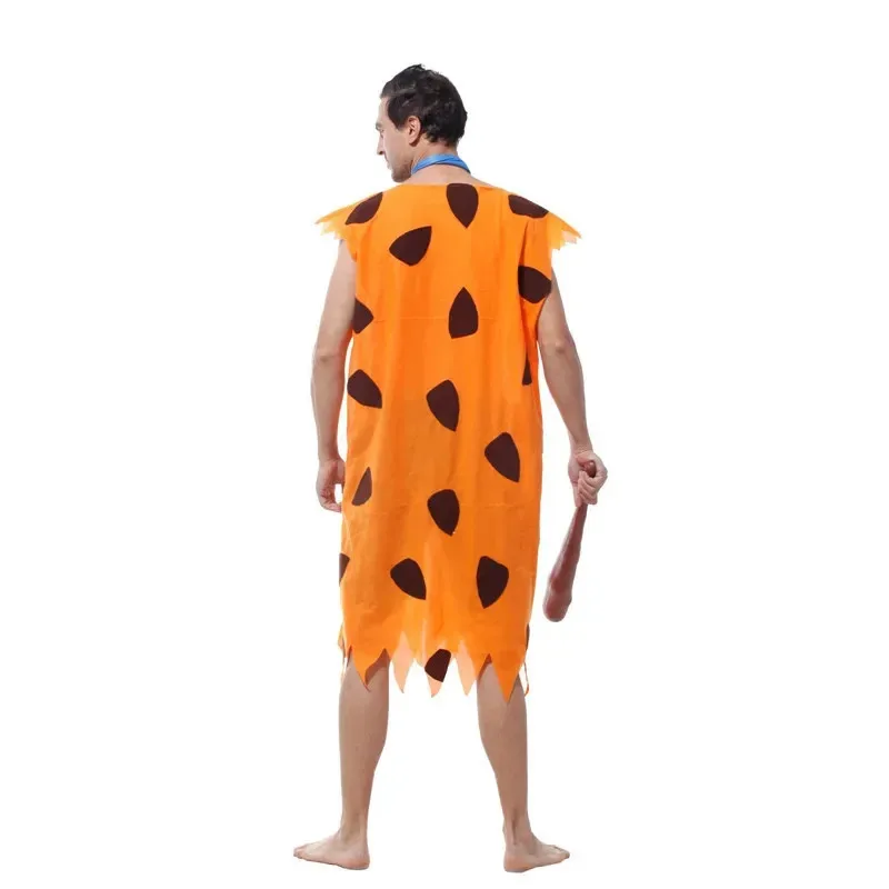 Fred Cosplay Anime  Costumes Adult Kid Primitive Savages  Orange Colthing Carnival Party Halloween SFFS452SFSDFX32025