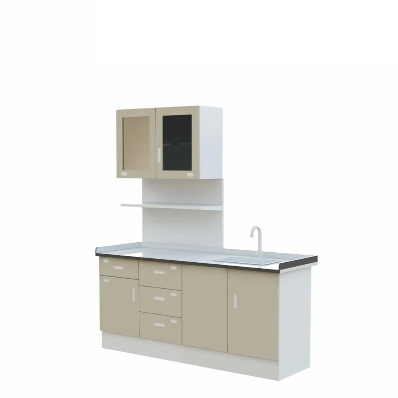 High Quality Hospital Medicine Cabinet Storage Cabinet with Workbench Medical Cabinet with Washbasin