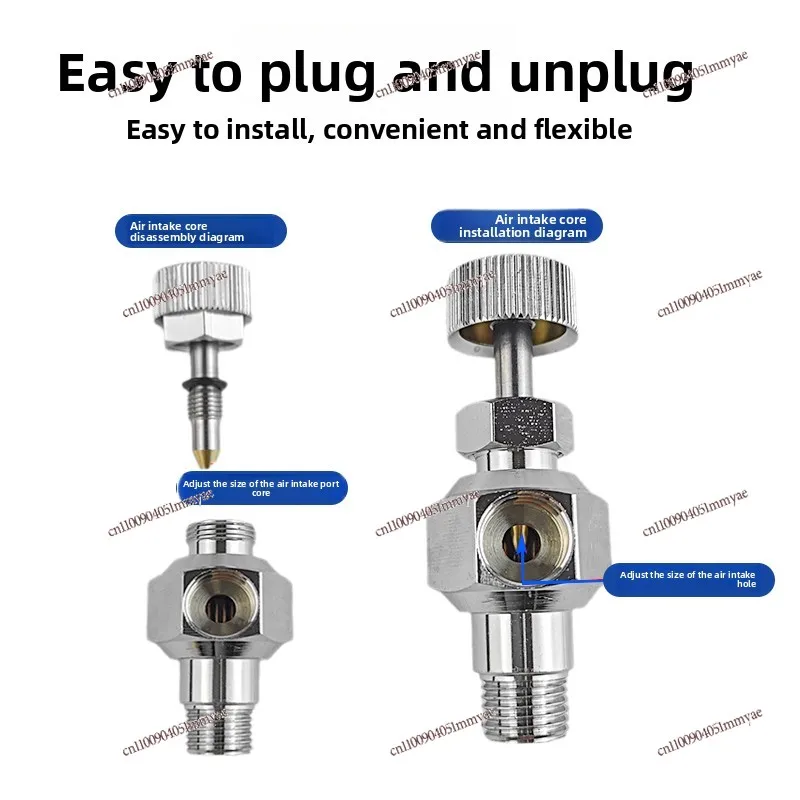 Throttle valve 2-point shut-off pipeline valve Quick insertion pneumatic trachea valve
