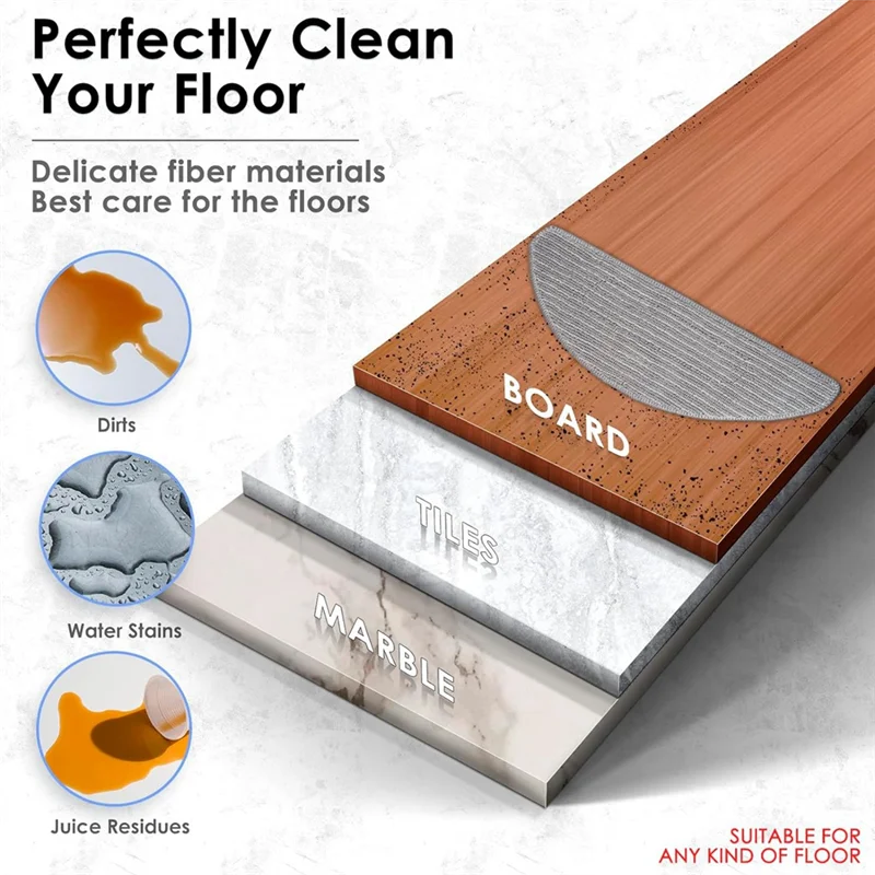 M04K 3 Mop Cloth + 6 Wicks For Irobot Roomba Combo J5 J5+ I5 I5+ J5 J5+ I5 I5+ Robot Vacuum & Mop, Replacement Accessories