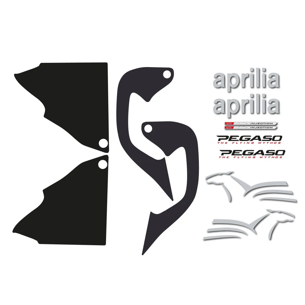 Trail Motorbike compatible sticker kit Black Aprilia Pegaso 650 ie 2003