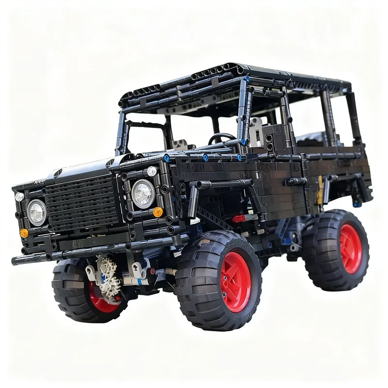 2134pcs MOC Landrover Defender 90 - Offroader - Crawler - Technical - Black - Rc Or Manually HOG Model Building Blocks Toy Idea
