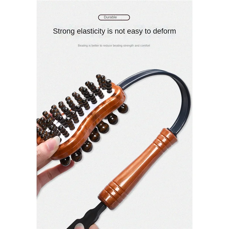 A24P バックノックマッサージハンマーハンドヘルドバックパウンディングマッサージハンマーストレスと疲労を軽減経絡マッサージツール