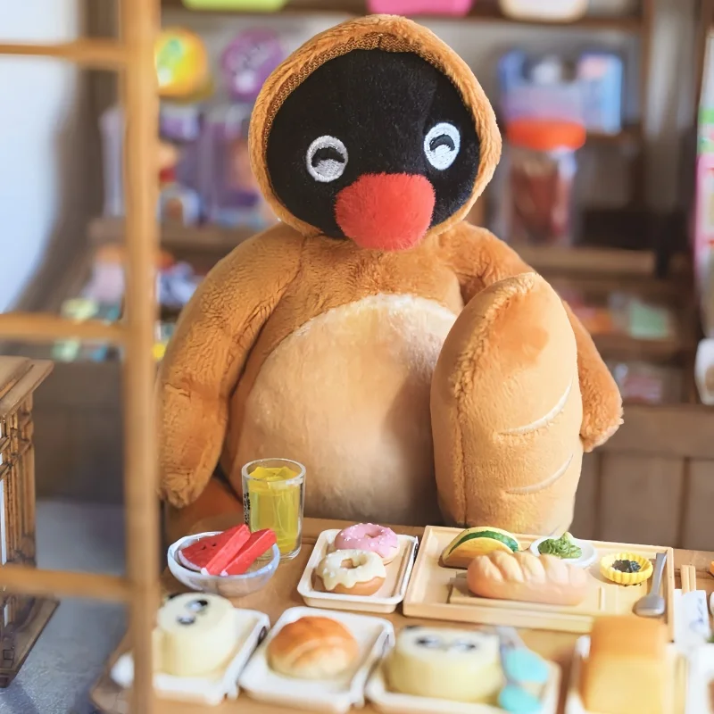 Nuovo originale Pingu Pengu Pane Superman Crema tostata cremosa Pane tostato Kawaii Doll Ciondolo Decor Collezione di giocattoli Regalo di compleanno
