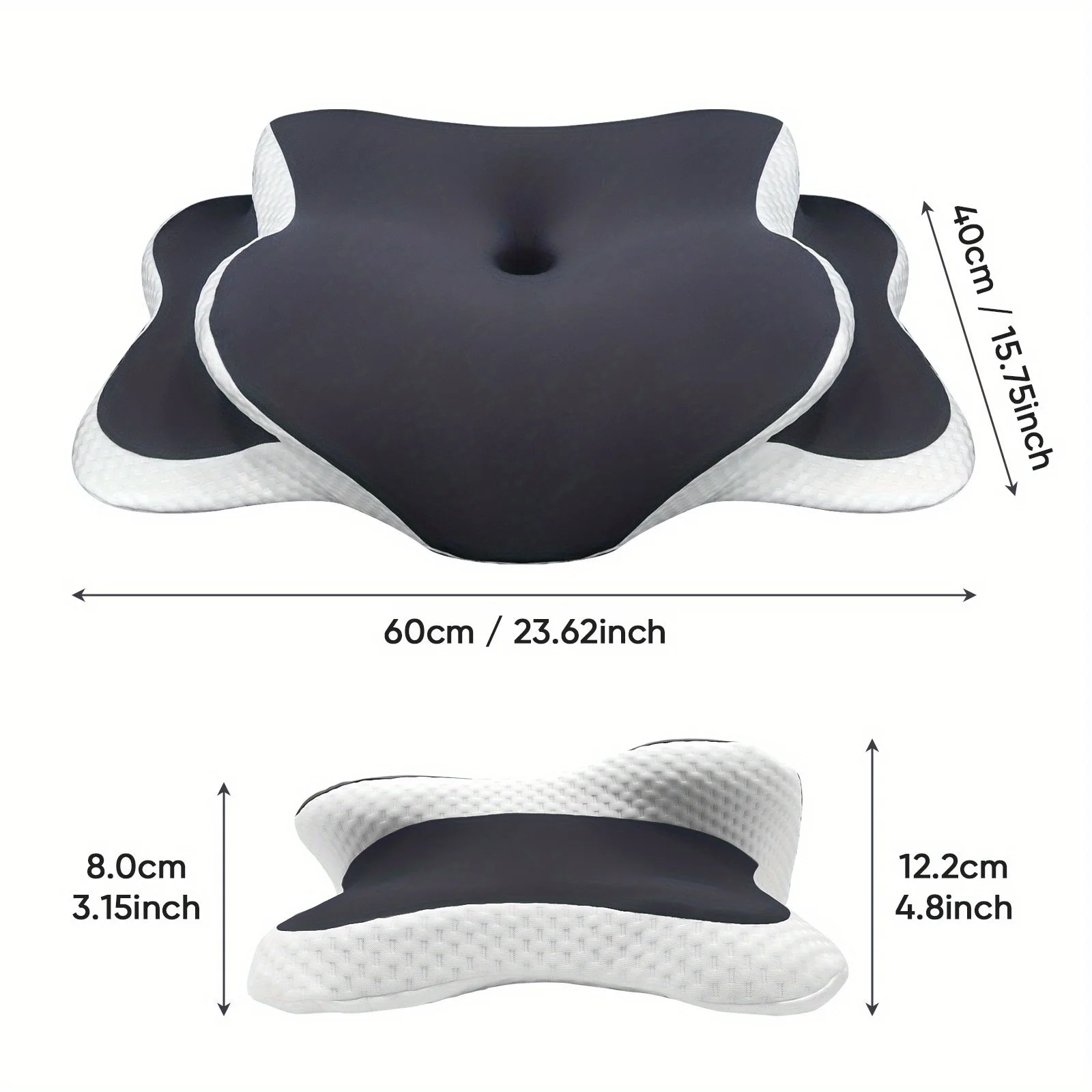 Pillows Bedding Memory Foam Pillowcase with Ice Silk Fabric Cervical Pillow Family Gift Ergonomic Soft Slow Rebound Two Heights