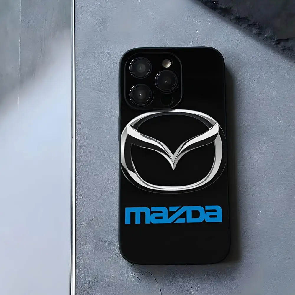 Japan Car Mazda Luxury Fashion phone case For Samsung S 24 23 The New 22 21 20 plus ultra a 24 34 54 53 luxury Black shell Cover