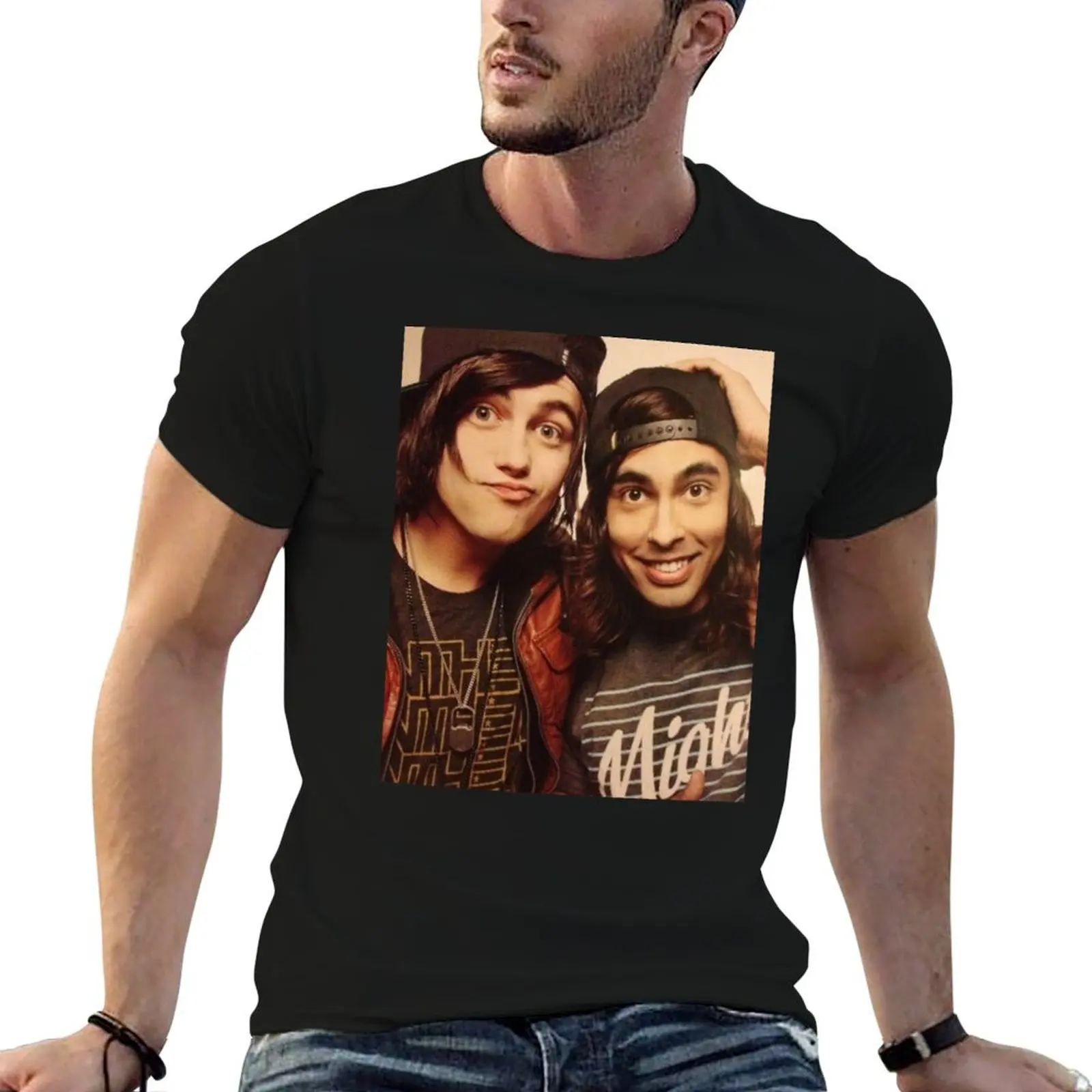 

Kellin Quinn and Vic Fuentes Graphic T-Shirt t shirts for man cotton man graphic t shirt T-Shirt