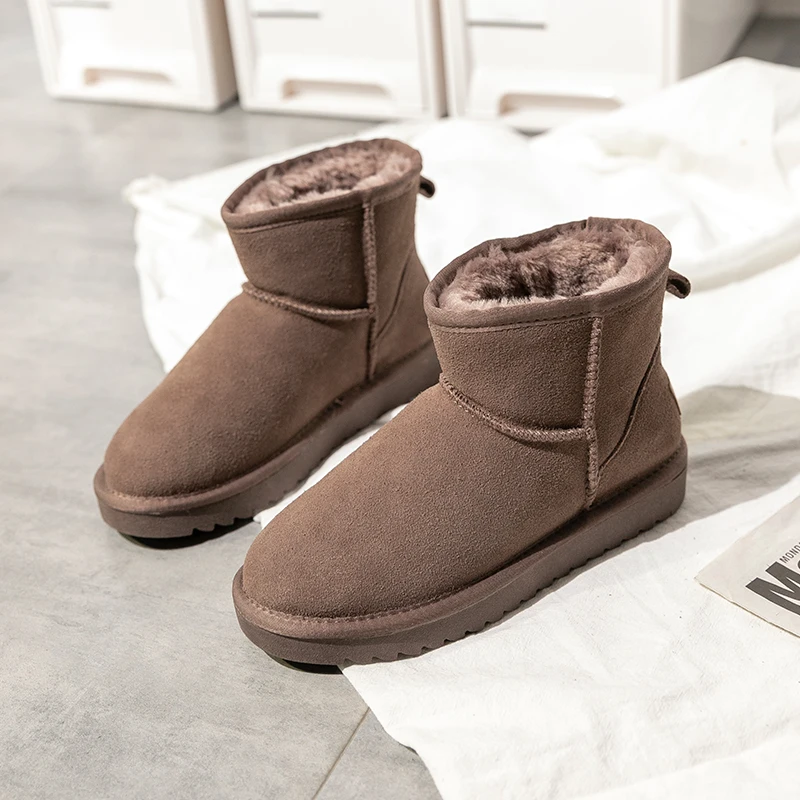 

Waterproof Men’s Winter Boots, Faux Fur Lined & Breathable, Chunky Sole for New Year’s Brunch & Snow Adventures