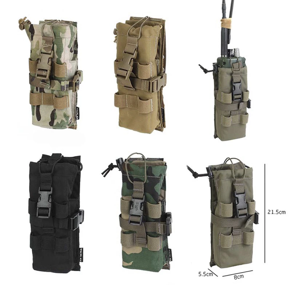 Outdoor Universal PRC-152 Radio Pouch Walkie Talkie Bag Package Molle AVS Vest Side Bag