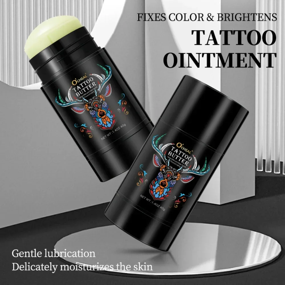 Tattoo Care Balm Stick Tattoo Enhance Cream Rendering Moisturizing Nourish Brighten Soothing Rotating Type Tattoo Care Products