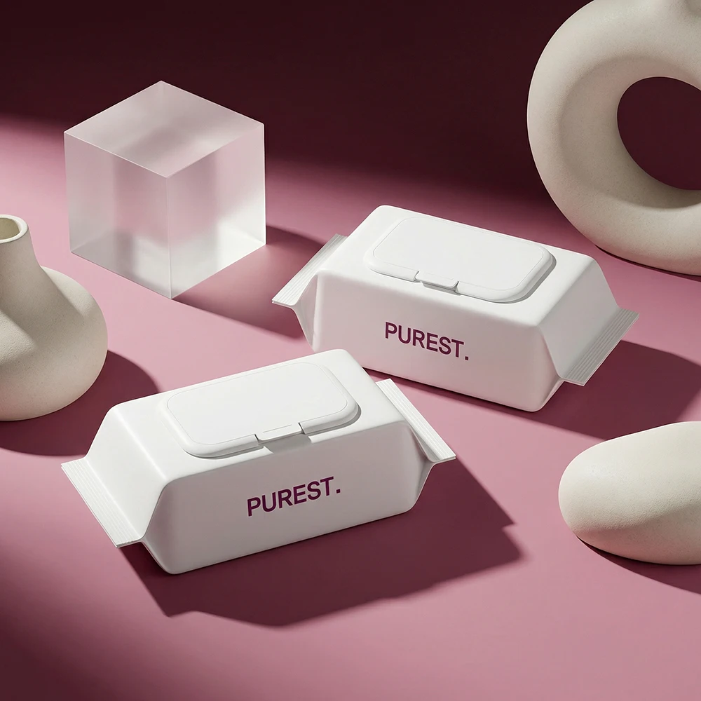 퓨어스트 시그니처 초순수 저자극 엠보싱 아기물티슈 캡형 100매 50평량 10팩 - 4