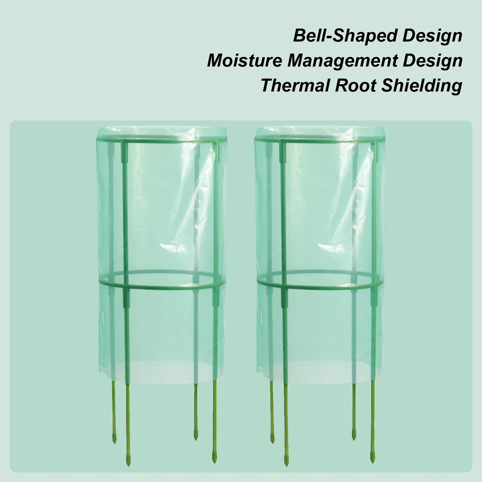 

Plant Cloche For Garden 2 Pieces Seedling Plant Protector Covers For Garden Multifunctional Protective Cover Gardening Supplies