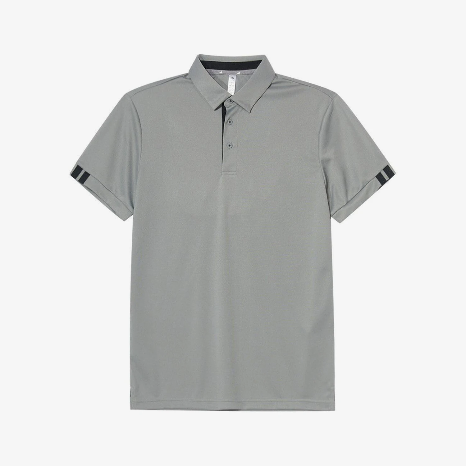 Adidas genuine new men's gray simple lapel short sleeved polo shirt KS0357