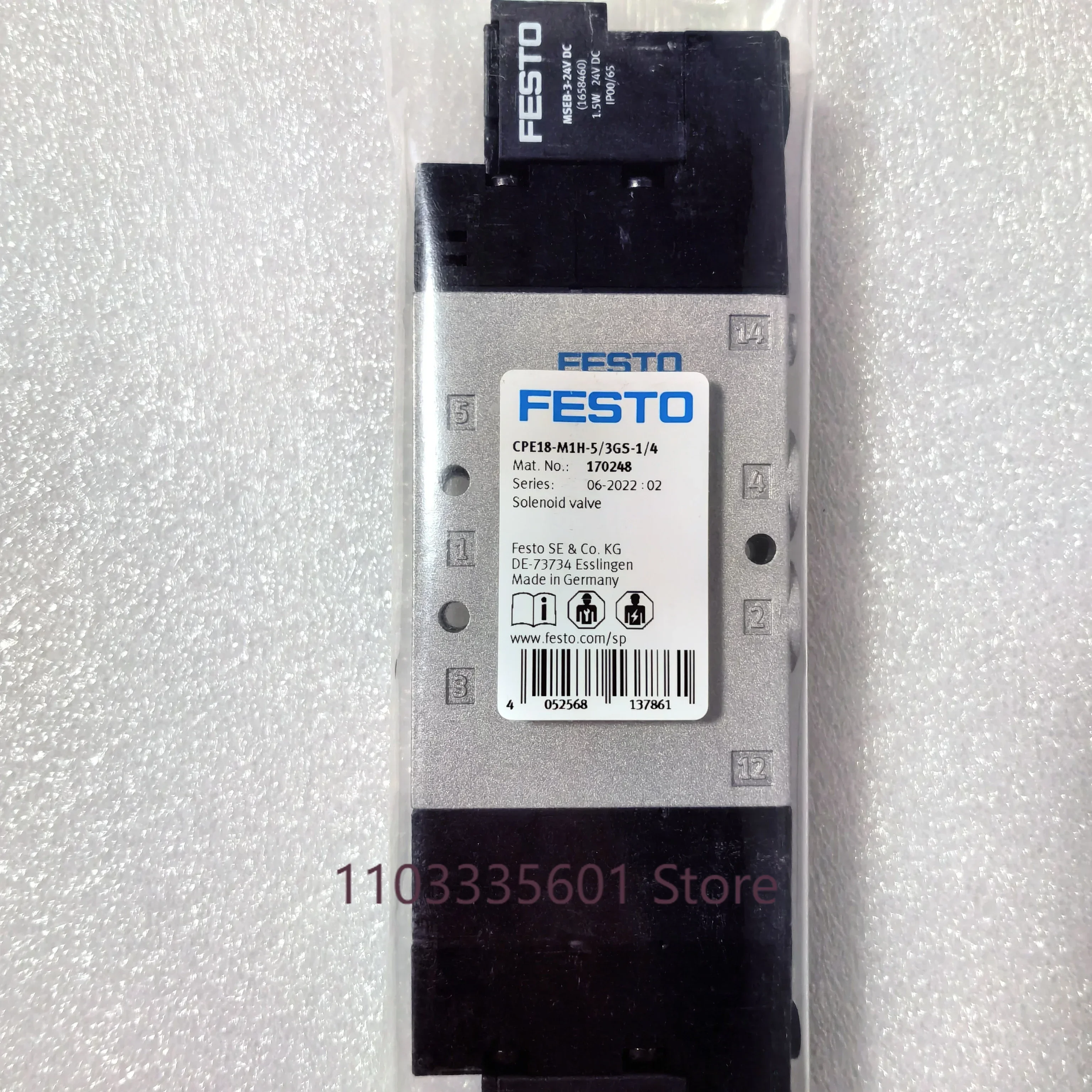 

FESTO CPE18-M1H solenoid valve 163141 163142 163143 170247 170249 brand new in stock