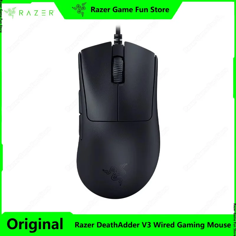 Razer DeathAdder V3 Wired Gaming Mouse - 59g Ultra-Lightweight - Focus Pro 30K Optical Sensor - 8KHz HyperPolling