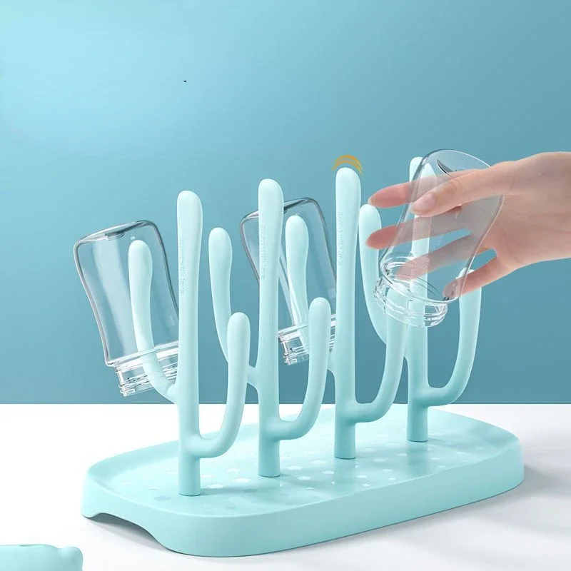 Baby Bottle Drying Rack Feeding Cup Cleaning Nipple and Accessory Storage Detachable Drying Cup Drying Rack