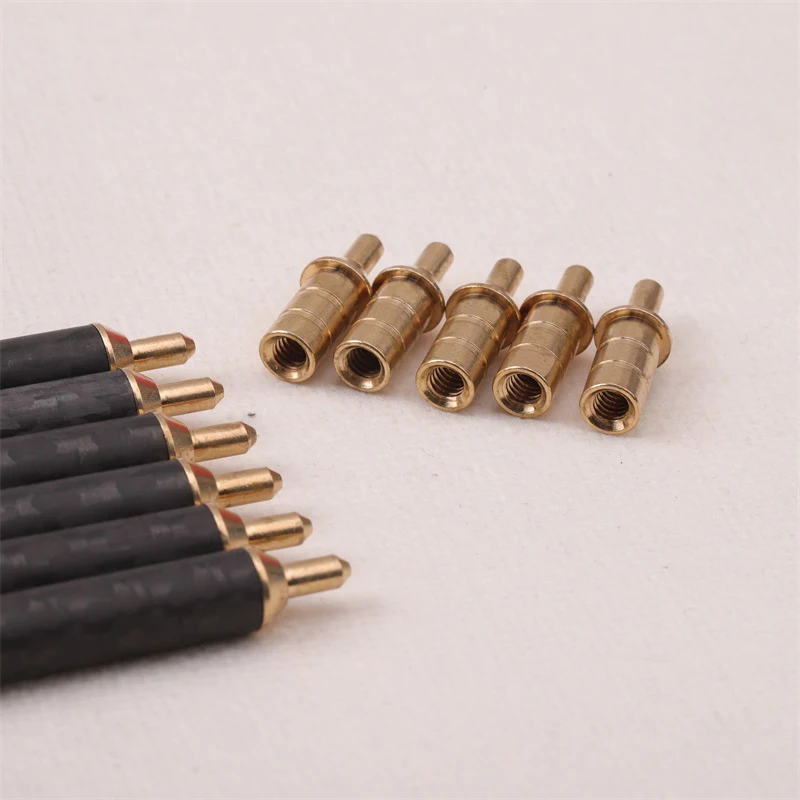 12/24pcs Archery Copper Nock Pin Fit For ID 6.2mm Arrow Shaft DIY Shooting Accessory