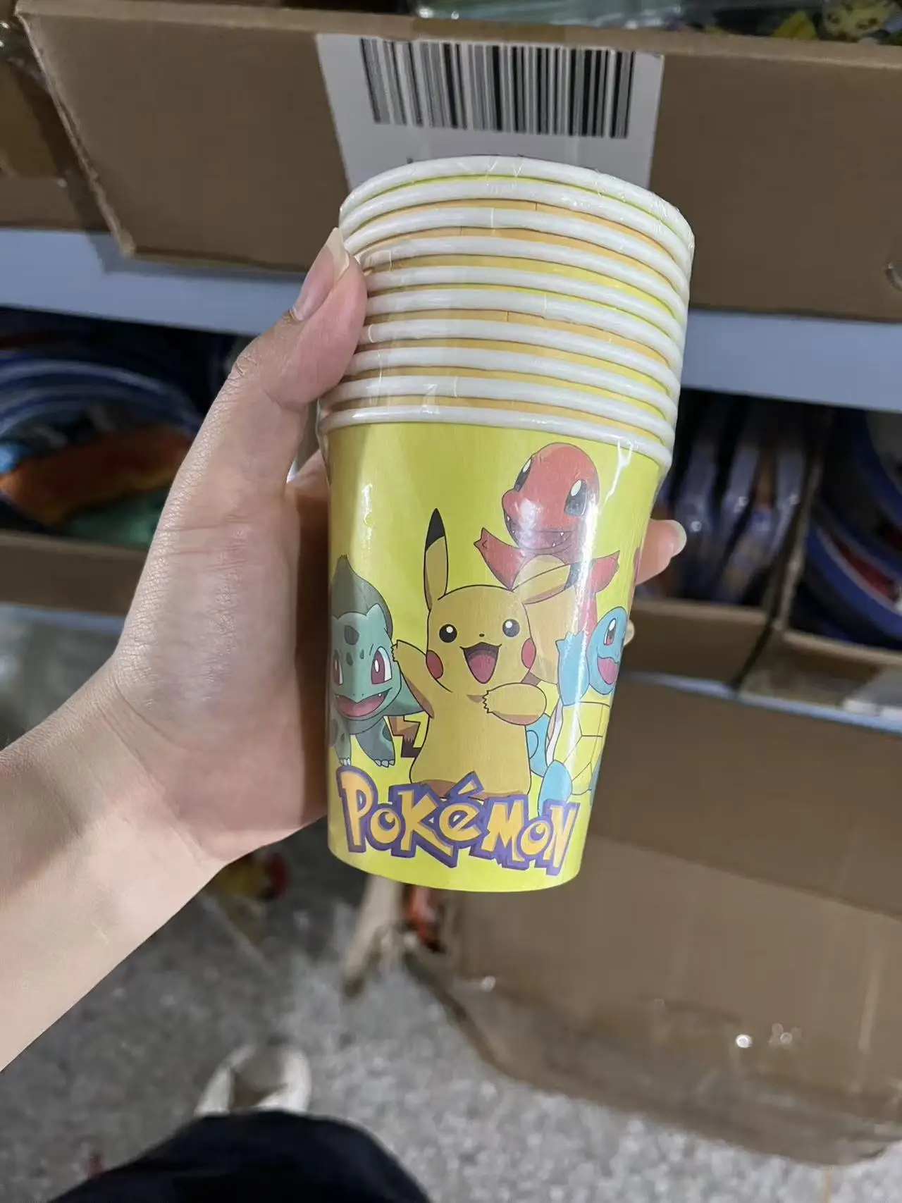 Zestaw dekoracji na przyjęcie urodzinowe z motywem Pokemon, jednorazowa zastawa stołowa, obrus Pokemon, kubek, talerz, baby shower, upominki na przyjęcie Pikachu