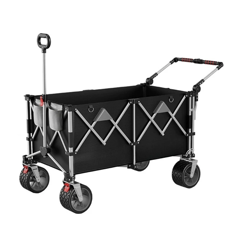 Camping cart outdoor gathering folding large hand push camp picnic home