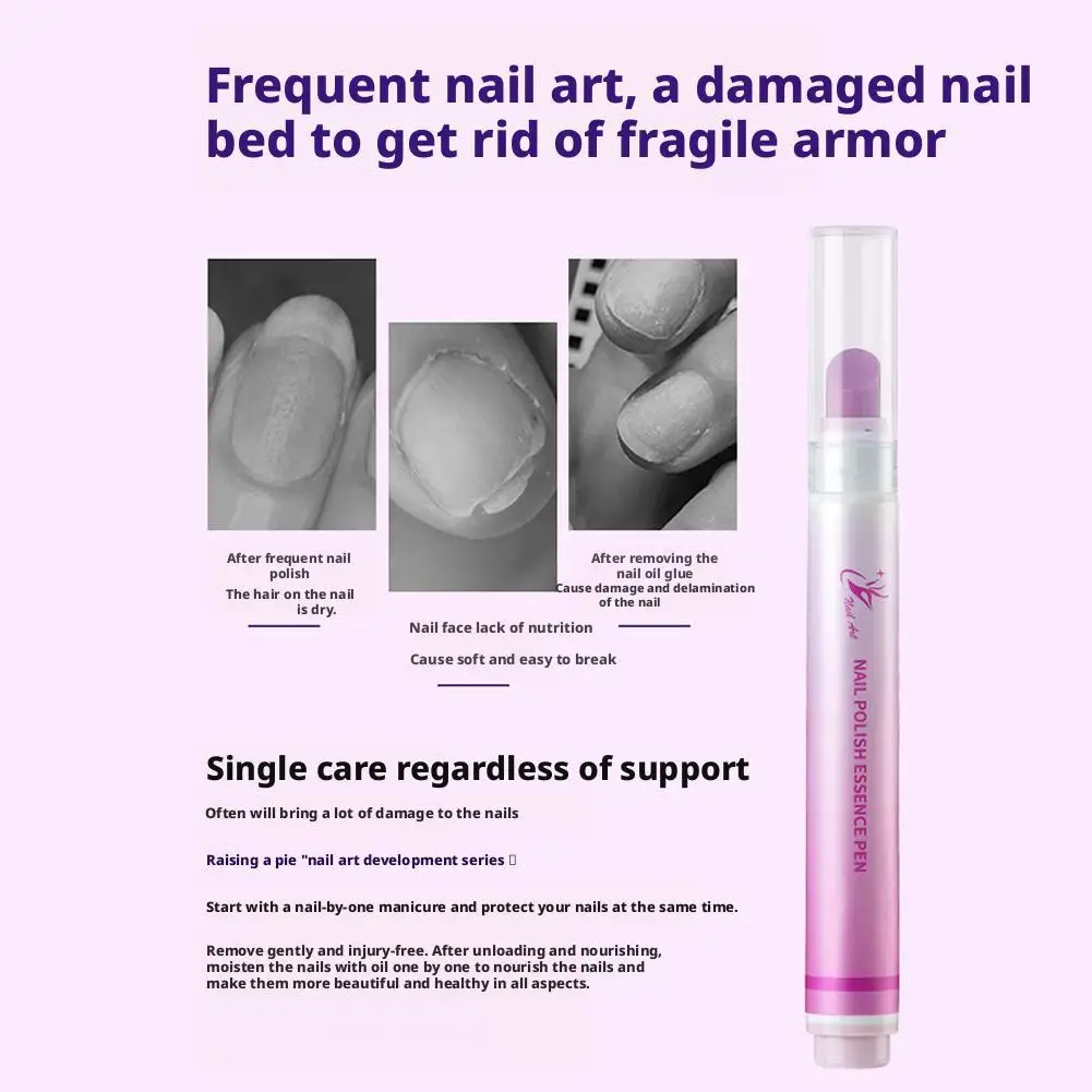 Brosse à Essence pour ongles 3 en 1, bâton de gommage pour bord des doigts, protecteur d'armure, hydratant, peau morte, barbe en céramique, pointe des ongles, huile pour bord des doigts