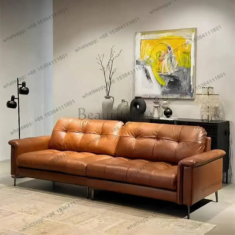 PG Leather Minimalist Living Room Sofas Back Italian Cute Luxury Sofas Sectional Lazy Banken Woonkamer Home Furniture