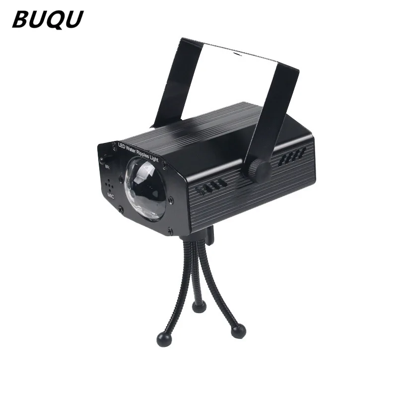 BUQU-Lámpara LED de 7 colores con Control remoto, lámpara de llama oceánica, ondulación de agua, proyector de escenario, barra láser, DJ