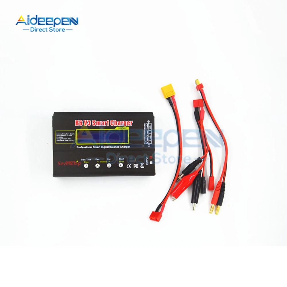 iMAX B6 V3 80W 6A 2S-6S Battery Charger LiHv Lipo NiMh Li-ion Ni-Cd Digital RC Charger Lipro Balance Charger Discharger+Adapter