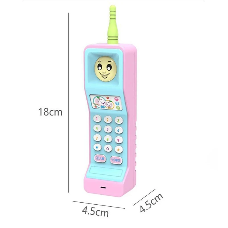 Kids Puzzle Toys Childhood Cute Big Brother Cell Phone With Light Music Phone Toys Puzzle Early Learning Multifunctional Phone